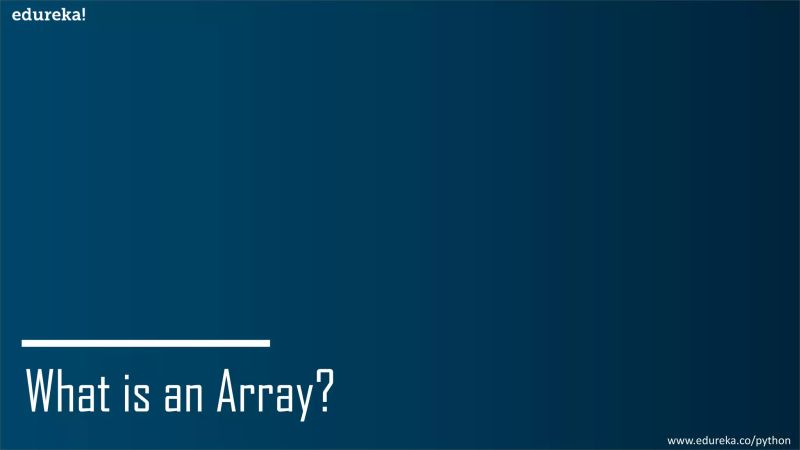 Arrays In Python Python Array Operations Edureka - Landscape Picture Collection - Retina Quality