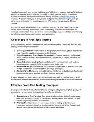 Automated Front End Testing Navigating Types And Tools For Optimal Web Development By Abhaya - Minimal Designs - Modern Full HD Collection