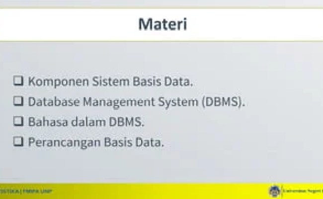 Basdat Minggu 03 Database Management System (dbms) | PPT