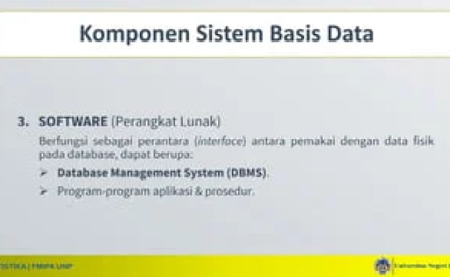 Basdat Minggu 03 Database Management System (dbms) | PPT