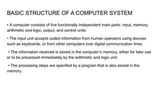 Basic Structure Of Computer A Computer Consists Of Five Functionally - Full HD Ocean Backgrounds for Desktop