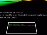 Batch Programming Pptx