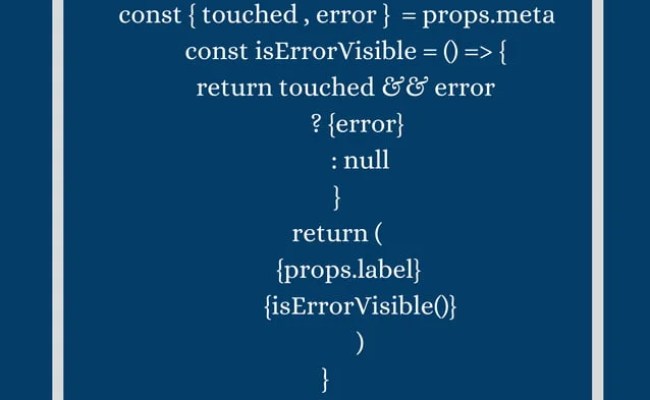 Beginner’s Tutorial (part 1) Integrate Redux Form In React Native ...