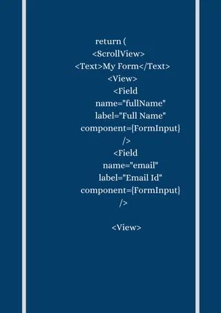 Beginner S Tutorial Part 1 Integrate Redux Form In React Native Application Pdf - Best Sunset Illustrations in Full HD