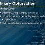 Binary Obfuscation From The Top Down: Obfuscation Executables Without ...
