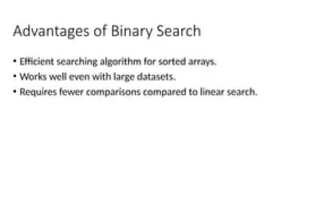 An Introduction To Binary Search Algorithm | PPT