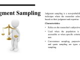 Understanding Sampling Methods Simple Random Sampling Judgment