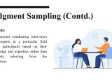 Understanding Sampling Methods Simple Random Sampling Judgment