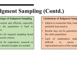Understanding Sampling Methods Simple Random Sampling Judgment