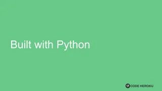 Building Web Apps With Python Code Heroku Pptx Web Development - Download Amazing Light Image | HD