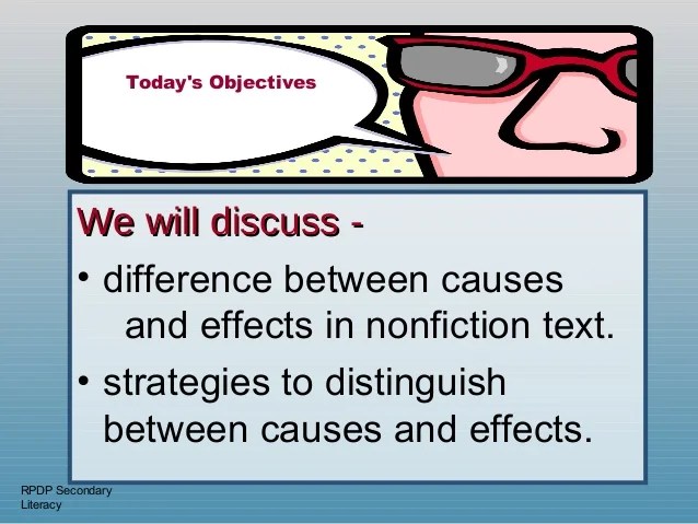 Dalam bahasa inggris kata cause memiliki arti sebab, sedangkan effect berarti akibat/efek. Cause And Effect Powerpoint