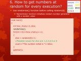 Cbse Grade12 Computer Science Random Numbers Notes Ppt
