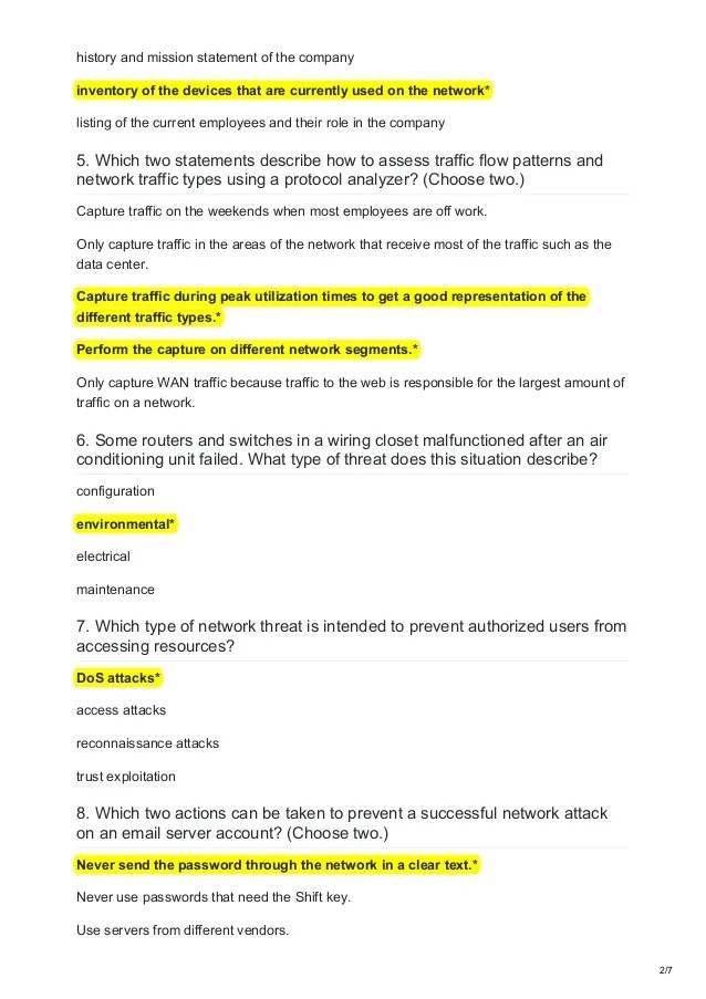 You will get passed scored 100% with this version 6.0. Ccna 1 V6 0 Chapter 11 Exam Answers 2018