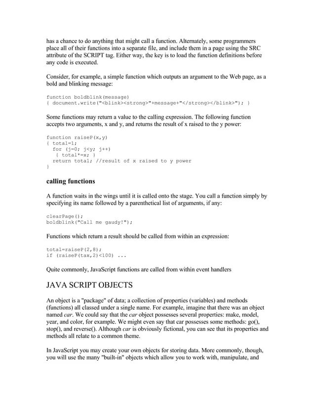 Java Script Language Tutorial Doc - Download Classic Dark Pattern | Desktop