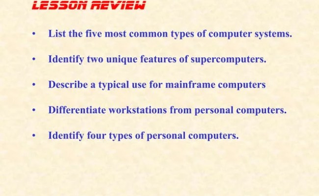Classification Of Computers (- Minicomputers) (Microcomputers) | PPT