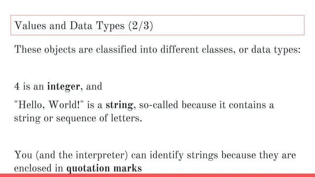Introduction To Python Values Variables Data Types Chapter 2 Pptx - Download Gorgeous Gradient Illustration | Full HD