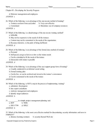 Developing The Security Program Chapter 5 Chapter 5 Developing The - Amazing Vintage Image - Mobile