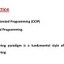 Introduction Of Object Oriented Programming | PPTX