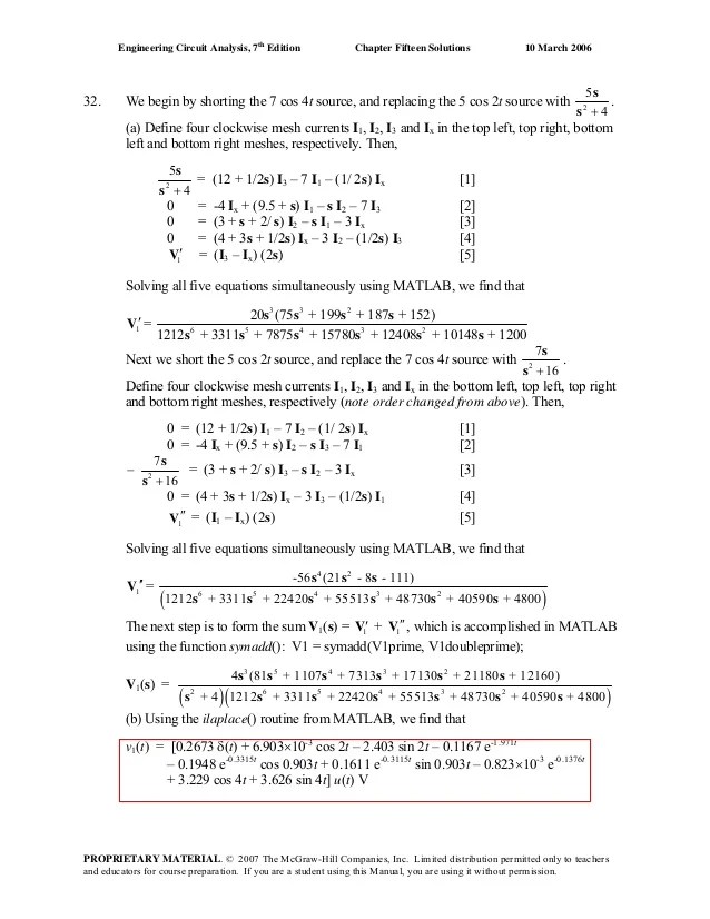 Chapter 17 Solutions To Exercises Engineering Circuit Analysis 7th We will not store your data according to our privacy policy.