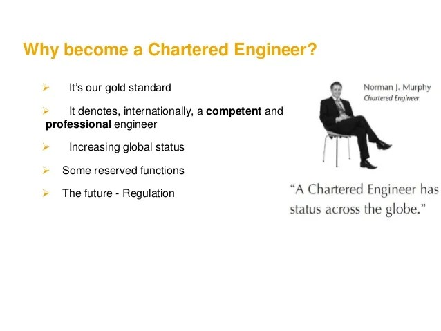 Working Towards Chartered Engineer Status