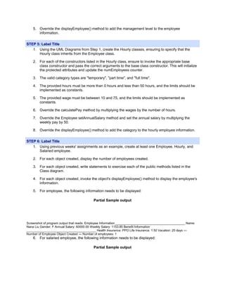Csi247 Lab 1 More Objects And Inheritance Figure 1 Uml Diagram Of - Artistic Sunset Illustration - Desktop