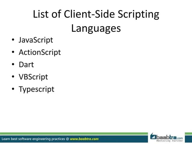 Client Server Side Scripting Pptx - Classic Minimal Pattern - HD