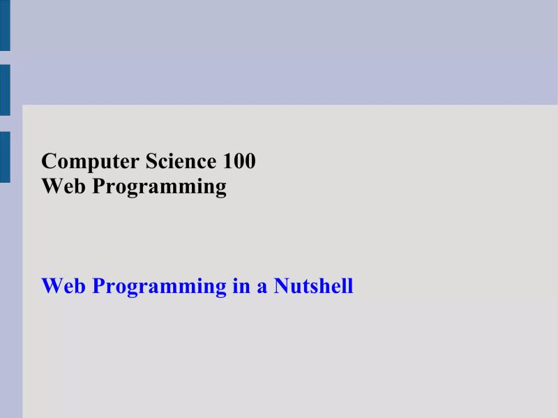 Cmsc 100 Web Programming In A Nutshell Ppt - Nature Designs - Artistic Full HD Collection