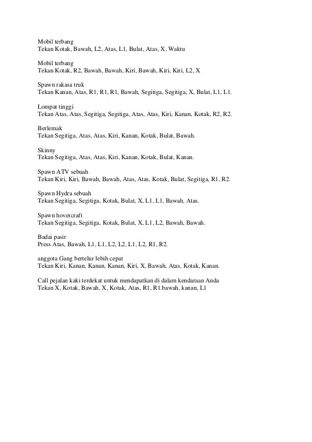 Vpjtqwv · truk monster : Code Cheat Gta San Andreas