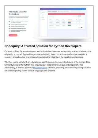 Advanced Code Similarity Checker Python By Codequiry Pdf - Vintage Photo Collection - Full HD Quality