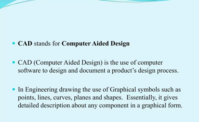 Computer Cad Presentation (computer Aided Design) | PPTX