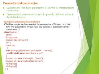 Part 6 Java Constructor In Java Parameterized Constructor - Best Light Arts in Desktop