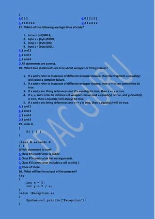 Core Java Test Docx Core Java Test Question 24 Which Of The - Best Ocean Wallpapers in HD