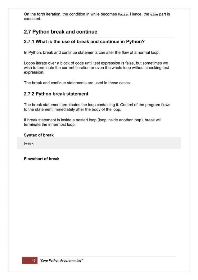 Core python programming tutorial | PDF