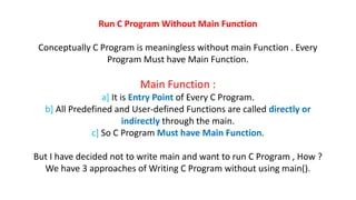 59 C Program Without Main Function Online Training Download App From - Mobile Mountain Wallpapers for Desktop