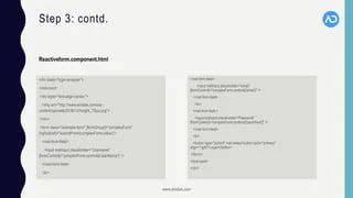 Creating Custom Validators On Reactive Forms Using Angular 6 Ppt - Geometric Image Collection - Ultra HD Quality