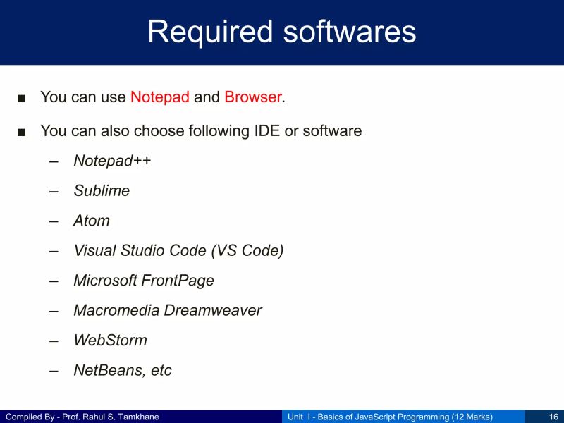 Css Unit I Basics Of Javascript Programming Pdf - Premium Colorful Illustration - Desktop