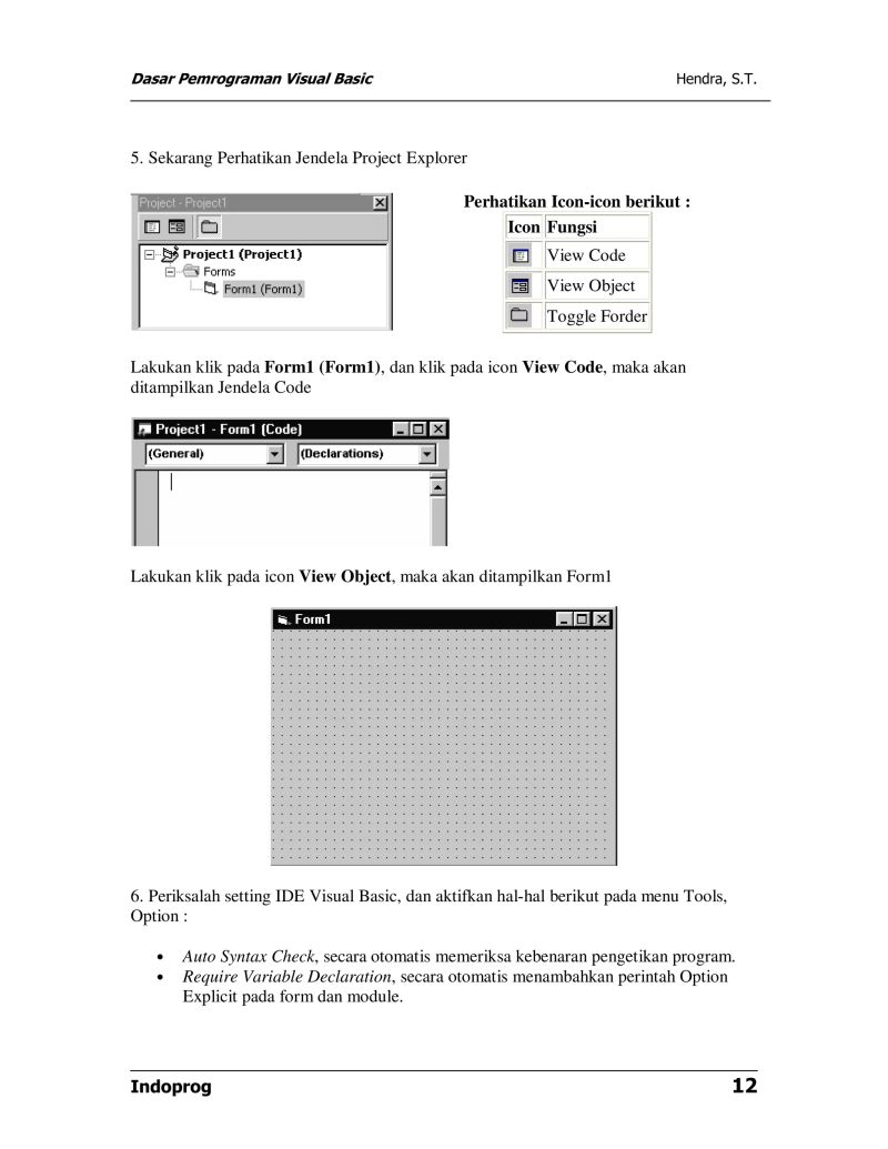 Dasar Pemrograman Visual Basic Pdf - Download Stunning Vintage Image | High Resolution