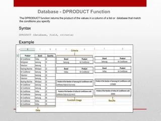How To Use The Dproduct Function In Excel - Premium Space Picture Gallery - High Resolution
