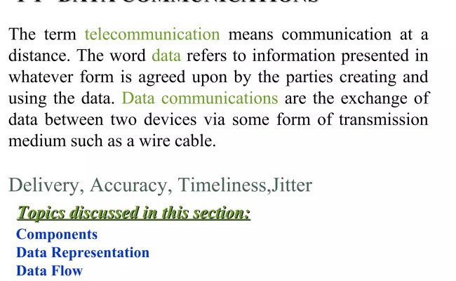 Data Communication And Networking - Introduction | PPT