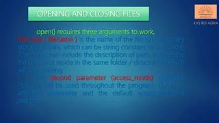 Data File Handling In Python Introduction Opening Closing Files Pptx - Premium Vintage Picture Gallery - Retina