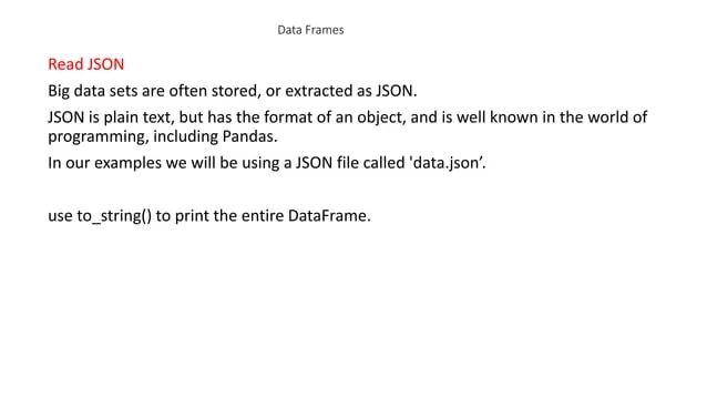 Data Frame Data Structure In Python Pandas Pptx - Download Stunning Colorful Illustration | High Resolution