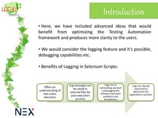 Github Bakkappan Log4jloggingframework Log4j Logging Framework Selenium Automation Testing - Mobile Landscape Designs for Desktop