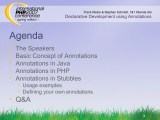 Declarative Development Using Annotations In Php Ppt