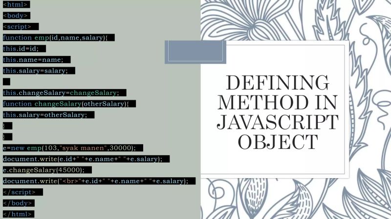 Defining Method In Javascript Object Pptx - Download Amazing City Pattern | Ultra HD