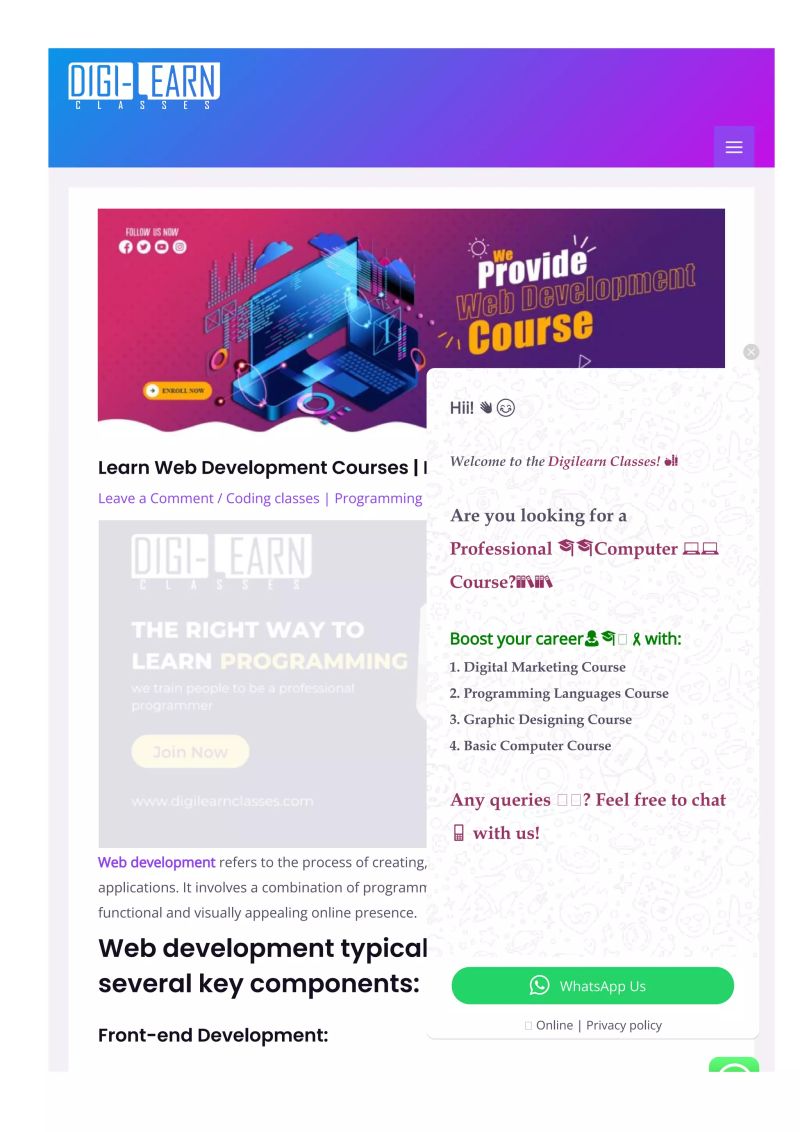Learn Web Development Courses Programming Languages - Perfect Desktop Colorful Designs | Free Download