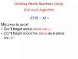 Dividing Using Standard Algorithm Ppt