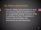 Do While Loop Structure Pptx