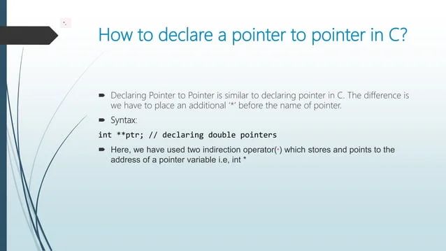 Double Pointer Pointer To Pointer Pptx Programming Languages Computing - Retina Sunset Pictures for Desktop