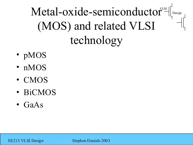 Ee213 Vlsi Introduction