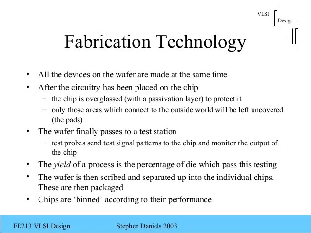Ee213 Vlsi Introduction